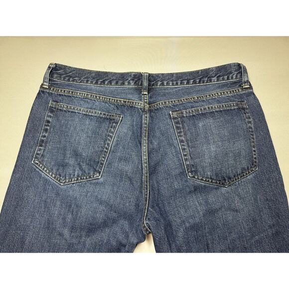 J. Crew Men's Style 29071 Dark Wash Bootcut Blue Denim Jeans - Size 36x30 - Picture 4 of 7